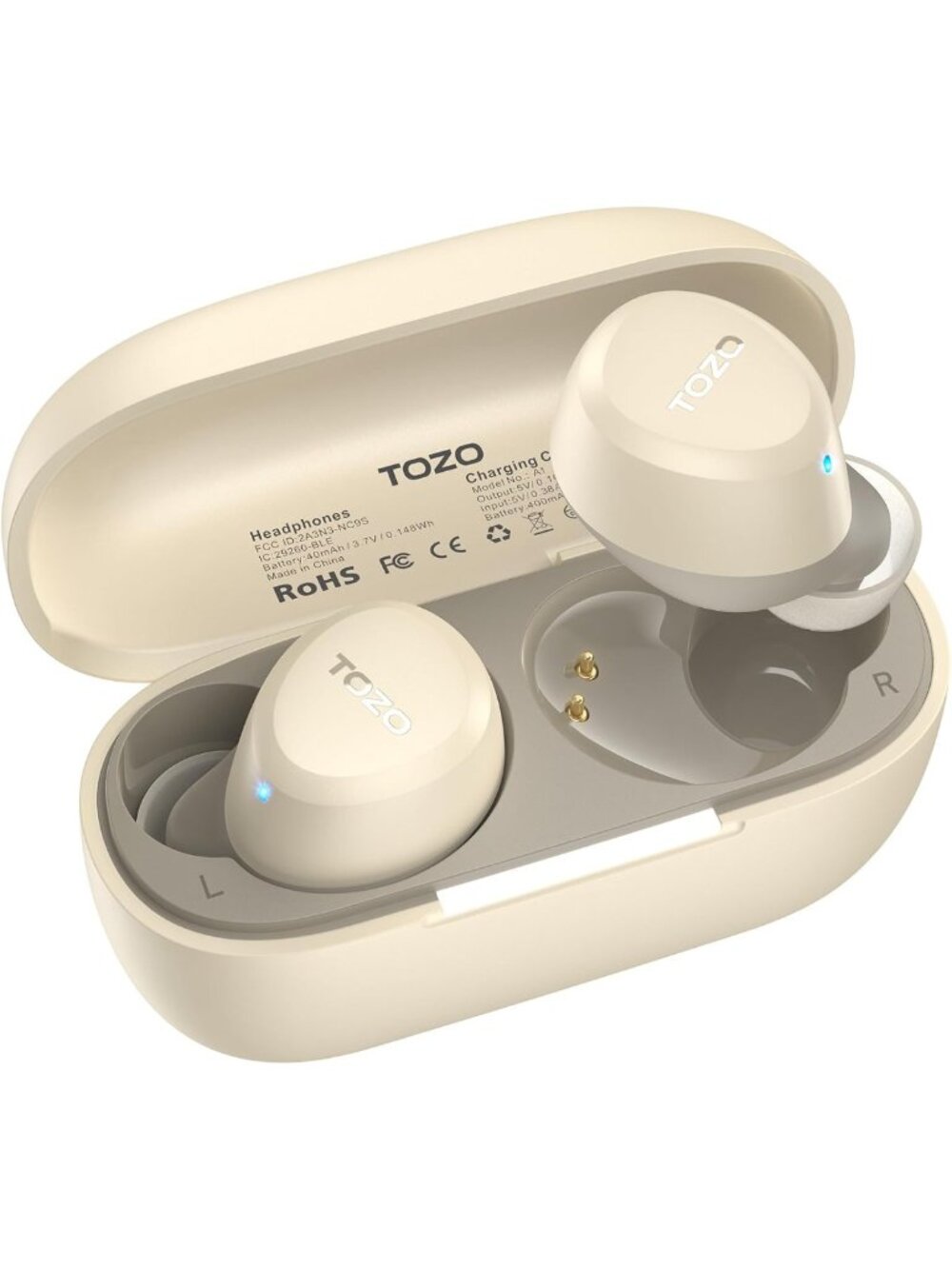 Lightweight Wireless Earbuds, Bluetooth 5.3, In-Ear Headphones for Clear Sound